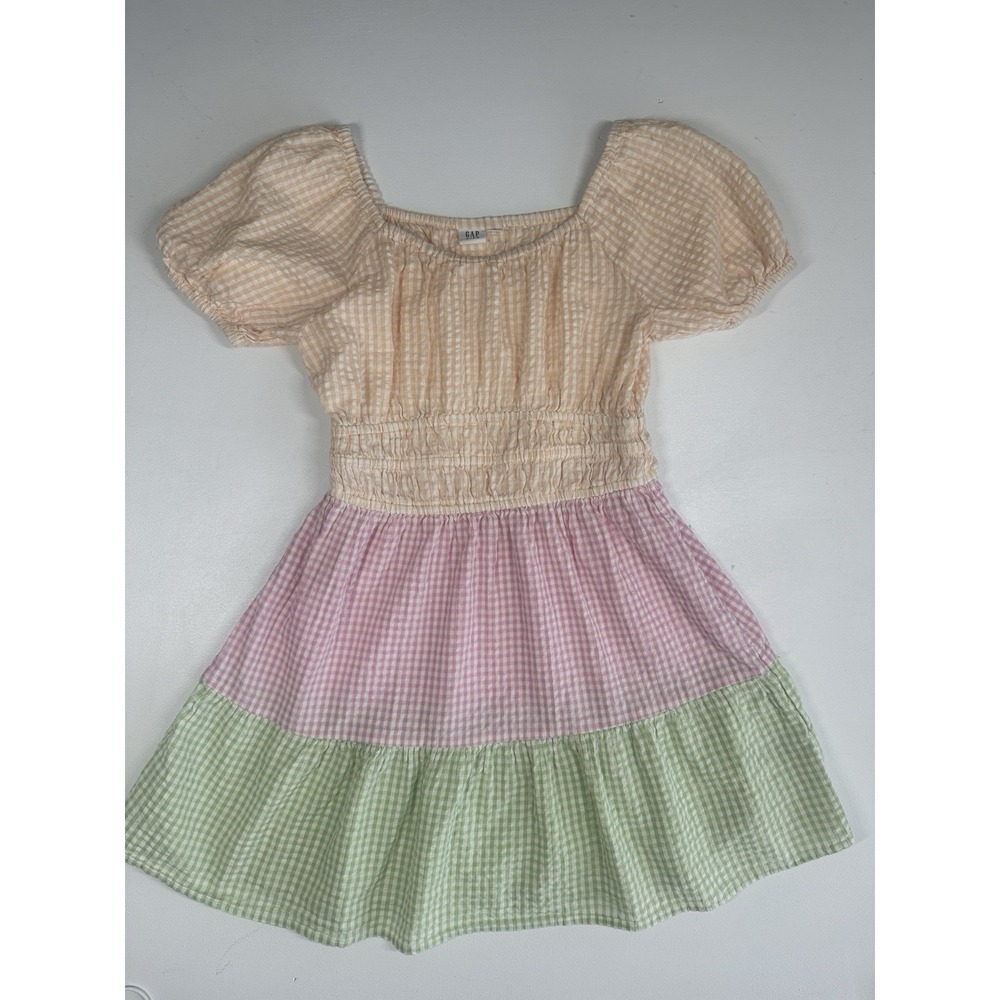 Girl's Seersucker Pastel Dress by GAP Kids, Sz: XL (12) (b62)